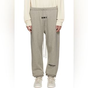 Fear of God Essentials Dark Oatmeal Drawstring Lounge Sweatpants S NWT